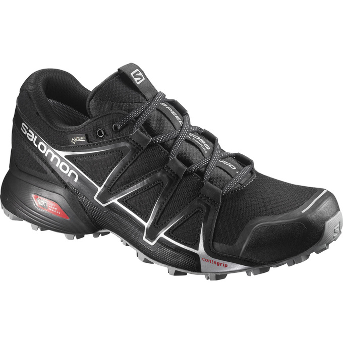 Chaussures De Trail Running Salomon Homme Noir - Salomon SPEEDCROSS VARIO 2 GTX® - France (5674-RKCL